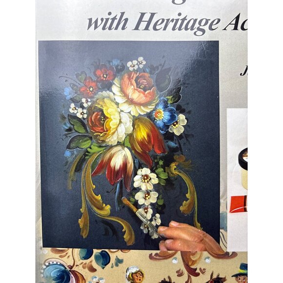 Rosemaling Techniques Heritage Acrylics Jansen Art Studio Book - Picture 2 of 16
